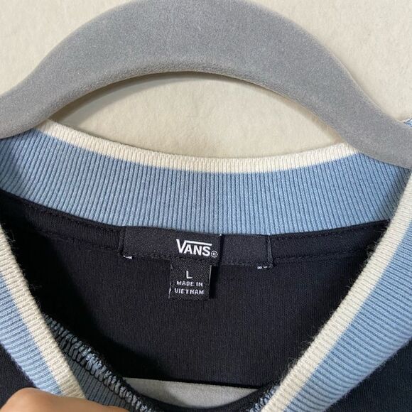 Vans Mini Black Dress Shorts Sleeved Peace Checkerboard Size L - Picture 10 of 13